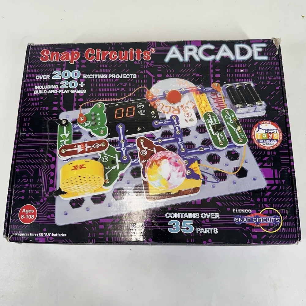 Elenco Snap Circuits Arcade Kit SCA-200 Stem Projects Educational Electronics